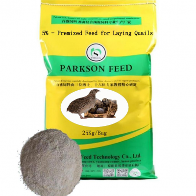 5% - Premixed Futter für das Legen von Quails
