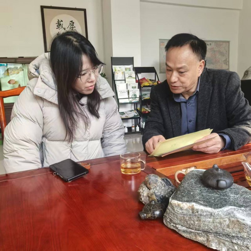 Herr Cao aus Zhejiang besuchte Baosheng Feed Factory für eine Inspektionstour